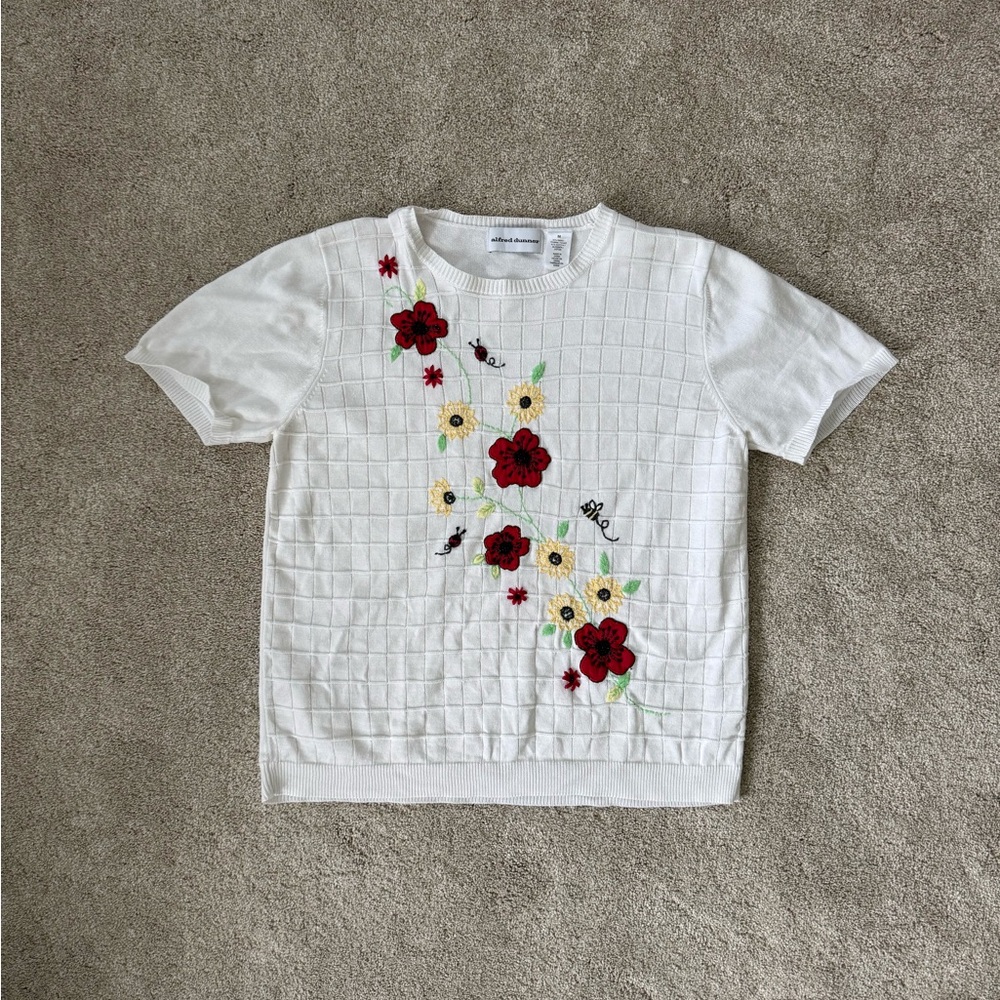 Vintage Alfred Dunner Embroidered Shirt
